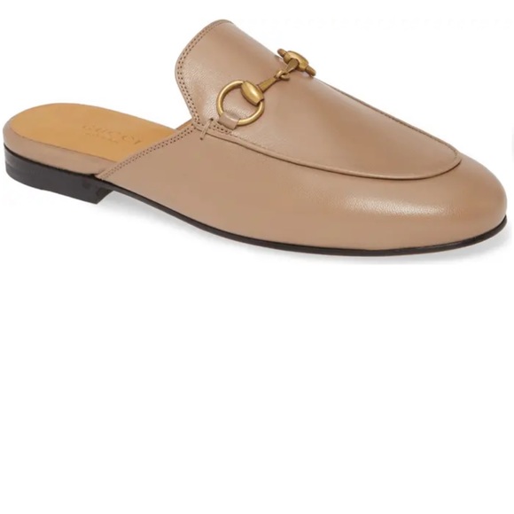 Gucci Shoes - Gucci princetown loafer mule in color mud
